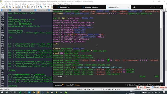 Instalasi manual Openstack Stein 2 Interface Opensuse Leap 15.1 with bash script смотреть онлайн