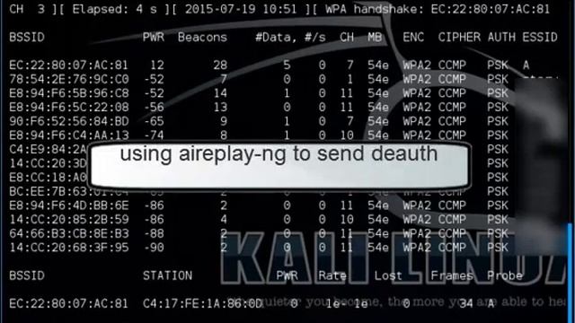 Fast and easy methods for cracking wifi by deauth attack using aircrack ng tools on Kali linux смотреть онлайн