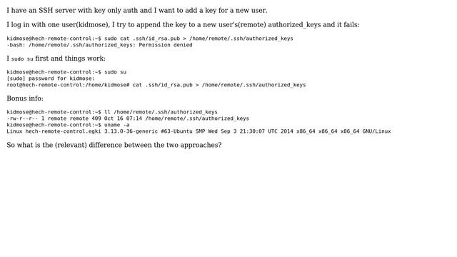 What makes the differences between `sudo CMD` and `sudo su` followed by `CMD`? (2 Solutions!!) смотреть онлайн