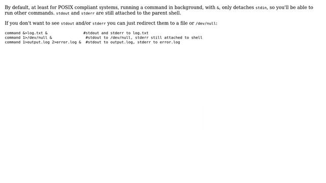 Why does a background process, started in bash, print stdout to screen? (2 Solutions!!) смотреть онлайн