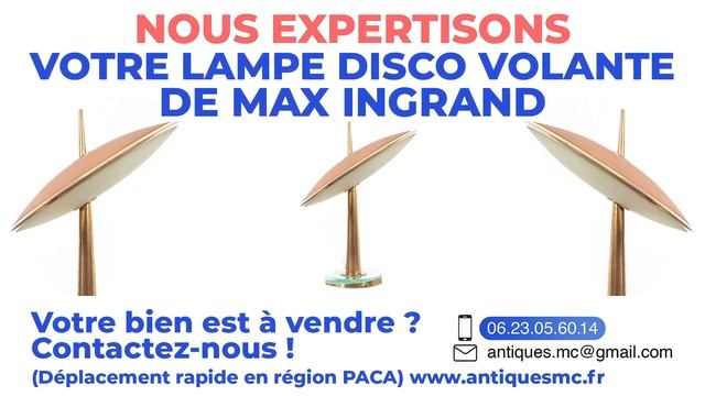 Lampe Disco Volante modèle 1538 Max Ingrand expertise смотреть онлайн