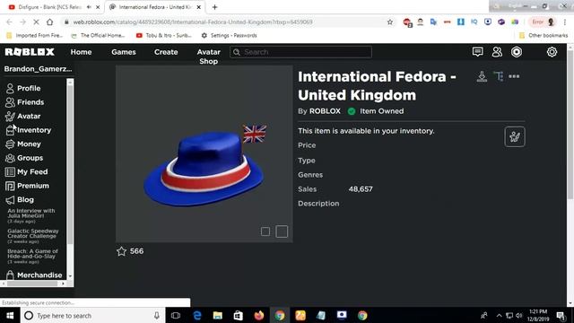 Roblox how to get international fedora - united kingdom смотреть онлайн