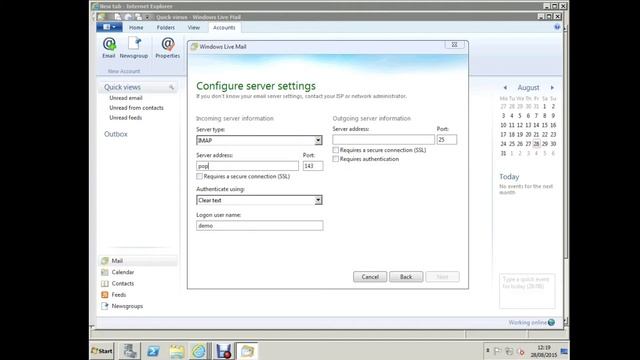My Hosting Bubble, Windows Live Email Account Setup смотреть онлайн