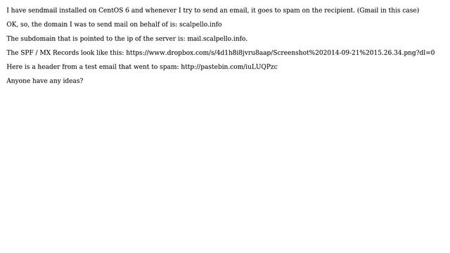 Sendmail emails going to spam смотреть онлайн