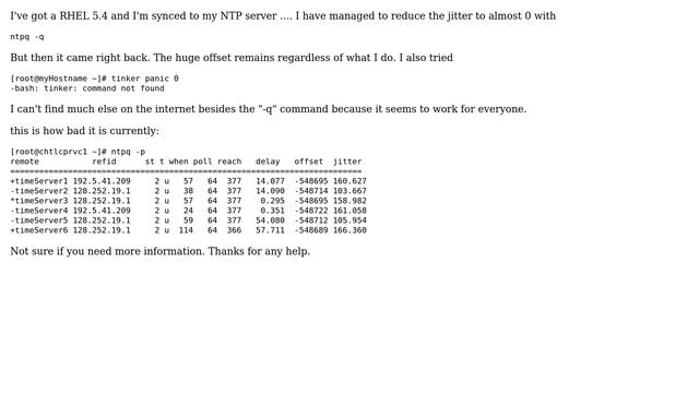 NTP - fix massive offset смотреть онлайн