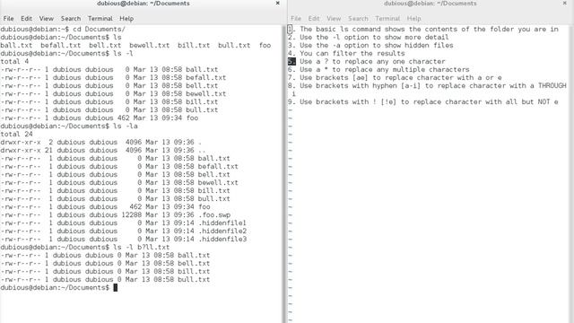 Bash basic ls cmd w filter options смотреть онлайн