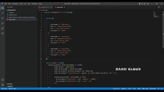 Create Multiple virtual Machines using single vagrant file -Part-03 смотреть онлайн