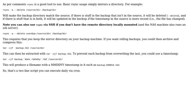 Unix & Linux: Best solution advice for backup to NAS over WAN (2 Solutions!!) смотреть онлайн