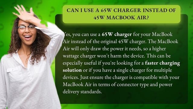 Can I use a 65w charger instead of 45W MacBook Air? смотреть онлайн