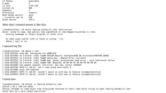 I can't mount lvm broken hard drive, I had to dublicate (2 Solutions!!) смотреть онлайн