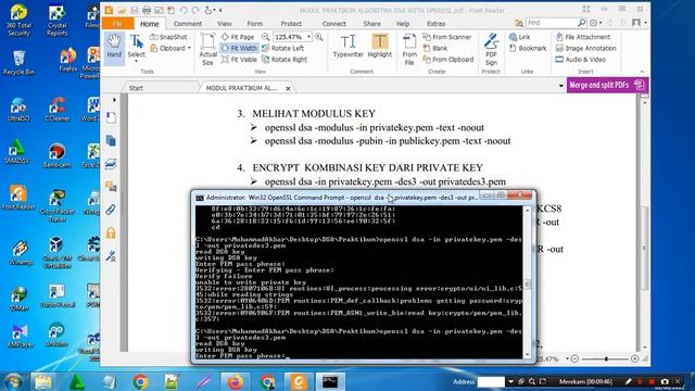 KRIPTOGRAFI || PENERAPAN ALGORITMA DSA WITH OPENSSL смотреть онлайн