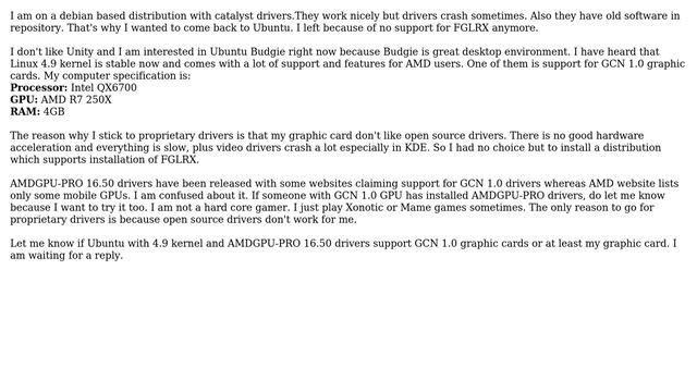 Ubuntu: Ubuntu and AMD's GCN 1.0 GPUs with AMDGPU-PRO 16.50 drivers смотреть онлайн