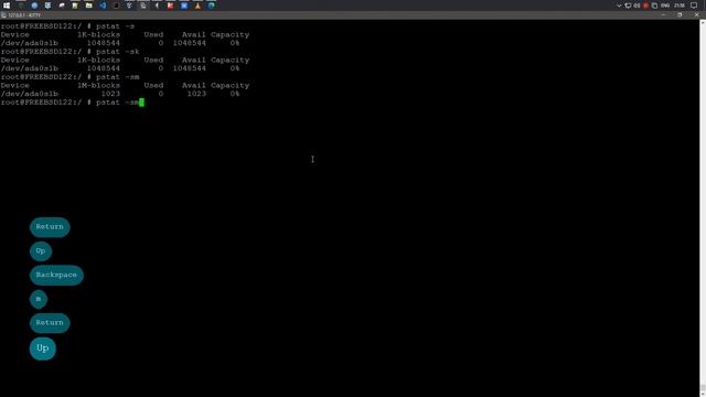 pstat | swapinfo | посмотреть использование "свопа" раздела подкачки | FreeBSD 12.2 смотреть онлайн