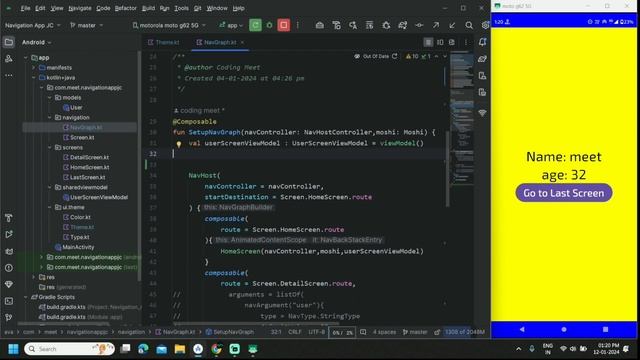 How to Dynamic Status Bar and Navigation Bar Color Changes in Jetpack Compose | Android Studio смотреть онлайн