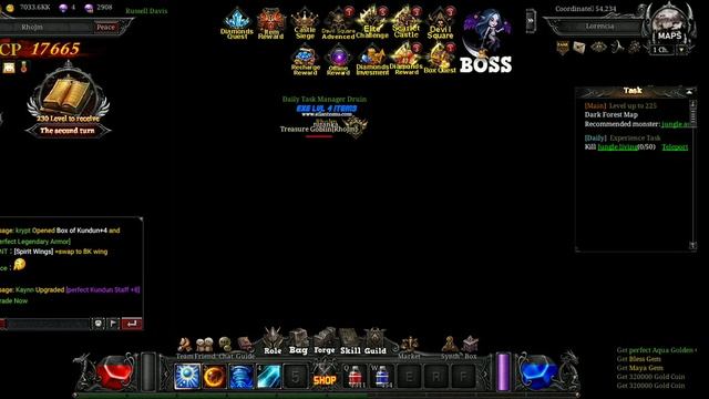 MU World of Atlantis (Android Mobile) Daily Experience Task Easy Questing Wiz Job смотреть онлайн