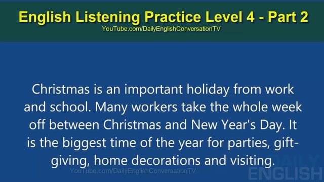 English Listening Practice Level 4 | Part 2 - Learn English Listening Lessons Online смотреть онлайн