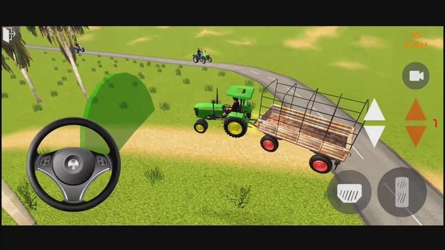 Heavy Tractor Trolley Loading Cargo Transport Simulator Game Offroad Driving Android Gameplay2 смотреть онлайн