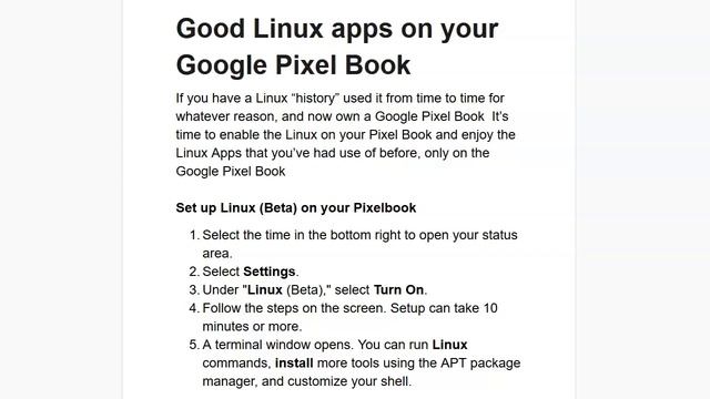 Good Linux apps on your Google Pixel Book смотреть онлайн