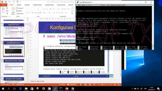 how to configuration dhcp server debian 8 jessie смотреть онлайн