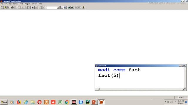 Program to Find Factorial of a Numbers using Procedure in Visual Foxpro | Factorial Number Program смотреть онлайн
