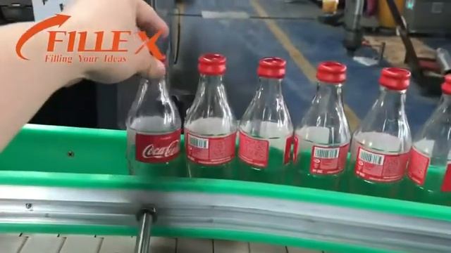 Adhesive labeling machine for Coca Cola Glass in UZB смотреть онлайн
