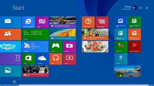Windows 8.1 Update 1 - How to Pin to Start!!! Tutorial Review - Beginners Video Guide 2014 смотреть онлайн
