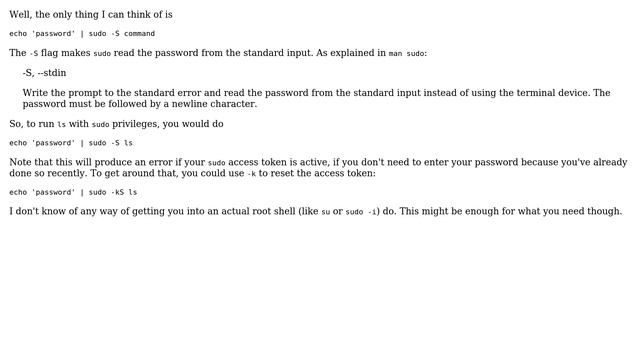 Ubuntu: How to avoid being prompted for a password by sudo? смотреть онлайн