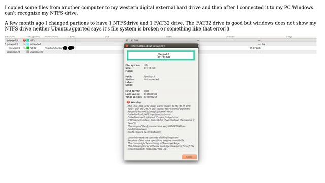 NTFS drive not working смотреть онлайн