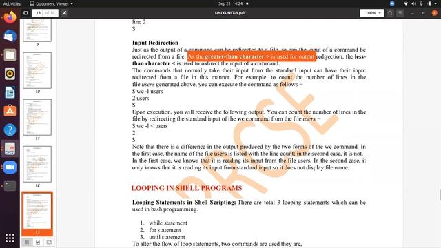 More on I/ORedirection (UNIX PROGRAMMING) 21-09-2020 смотреть онлайн