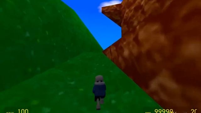Sans speed-runs the first level of Super Mario 64 - HD смотреть онлайн