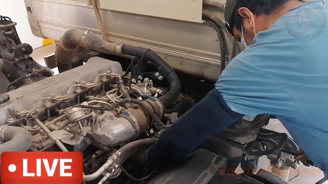 How to Replace Fuel Filter Isuzu 4HG1 смотреть онлайн