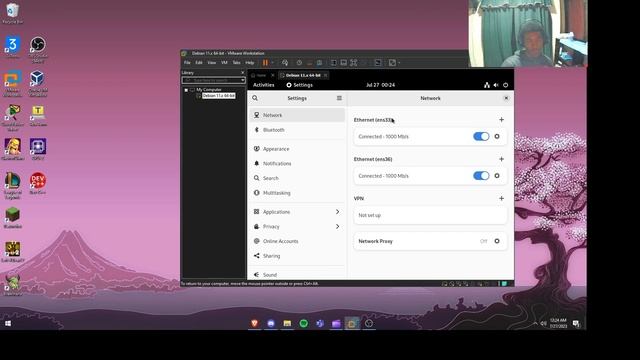1.8 (A) || Experiment 2-4 || Configuración de red (2) || Debian 12 смотреть онлайн