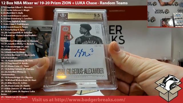 12 Box NBA Mixer w/ 19-20 Prizm ZION + LUKA Chase - Random Teams смотреть онлайн