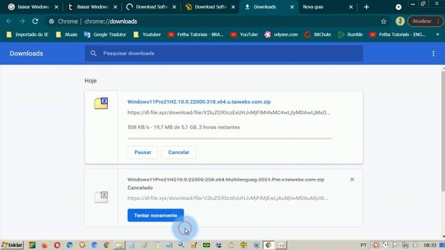 1- Download Windows 11 PRO 21H2 e Download RUFUS 3.17 para criar o pendrive de boot смотреть онлайн