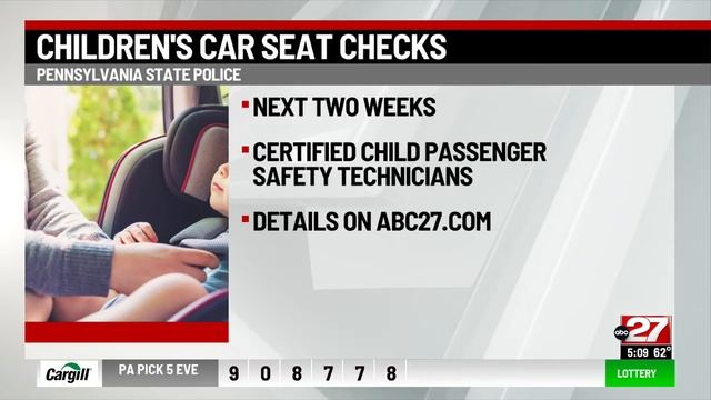 Pa. State Police to hold free child passenger seat checks смотреть онлайн