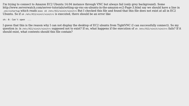 Ubuntu: Is /etc/X11/xinit/xinitrc. supposed not to exist? смотреть онлайн