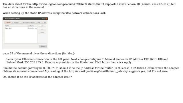 Ubuntu: default gateway setting for "universal" wifi adapter смотреть онлайн