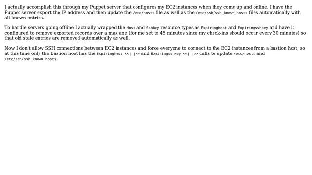 DevOps & SysAdmins: How can I keep my /etc/hosts file up to date with multiple ec2 instances? смотреть онлайн