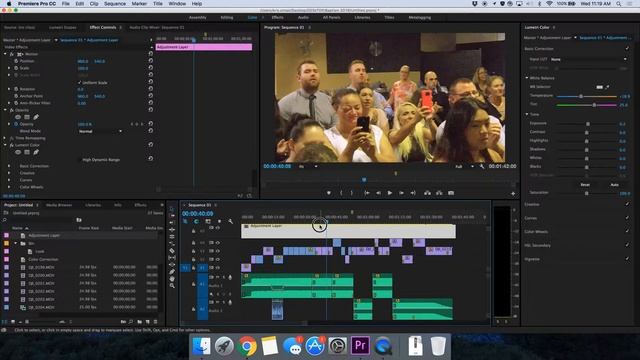 Adobe Premiere CC - Adjustment Layers for Colour Correction смотреть онлайн