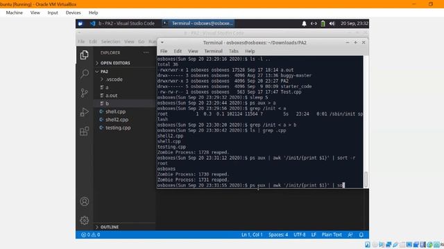 PA 2: Linux Shell Demo смотреть онлайн