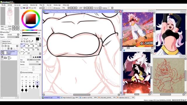 Android 21 - Dragon Ball FighterZ - Speed Drawing w/Commentary смотреть онлайн