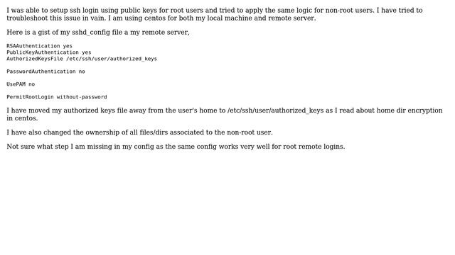 Setup public key authorized SSH for non-root users (2 Solutions!!) смотреть онлайн