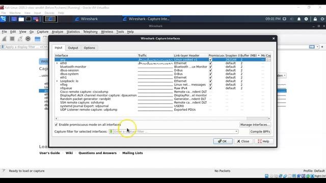 Wireshark Capture Options смотреть онлайн