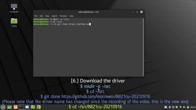 Linux Mint Installation Guide for IEW-7811UTC/ EW-7811ULC (Open Source) смотреть онлайн