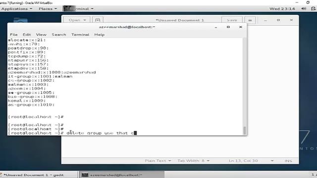 How add, check and delete group in Linux CentOS 7 Part 12 смотреть онлайн