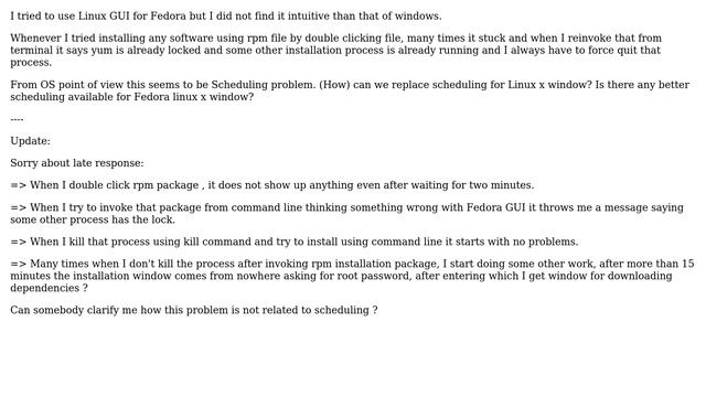 Unix & Linux: Fedora GUI package installer takes very long (＞15min) to start смотреть онлайн