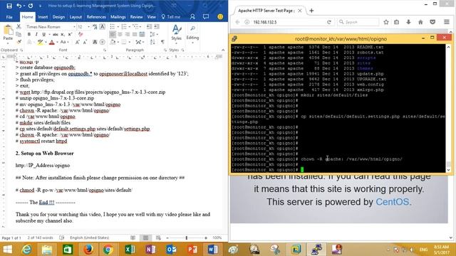 How to setup E learning Management System (Opigno LMS) in CentOS 7 Part 1 смотреть онлайн
