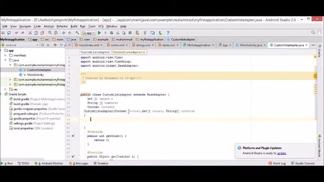 android tutorial for begineers 5: custom List view handling смотреть онлайн