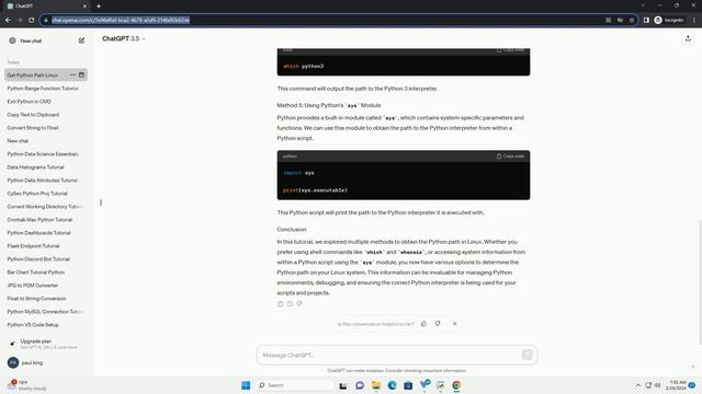 how to get python path in linux смотреть онлайн