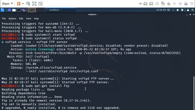 Installing vsftpd on Debian смотреть онлайн